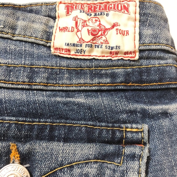 True Religion Joey Twisted Flare Denim Jeans - 31 - Picture 15 of 16